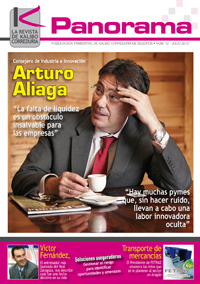 Panorama 12. Arturo Aliaga, Consejero de Industria e Innovaci&oacute;n DGA, Carmelo G&oacute;nzalez de FETRAZ, V&iacute;ctor Fern&aacute;ndez, Antonio Bustos, ...