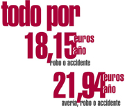 Con Kalibo, vehículo de sustitución por accidente, robo o averia por 18,15 euros al año