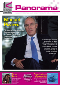 Panorama 14. La revista de Kalibo Correduria de Seguros. Manuel Pizarro, Carlos Pauner, Cluster de la Automoción de Aragón (CAAR)
